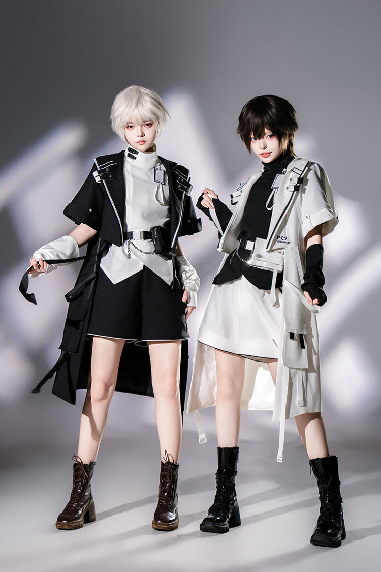 Cat Ear Coat in Black Ouji Prince Fashion with Functional Details