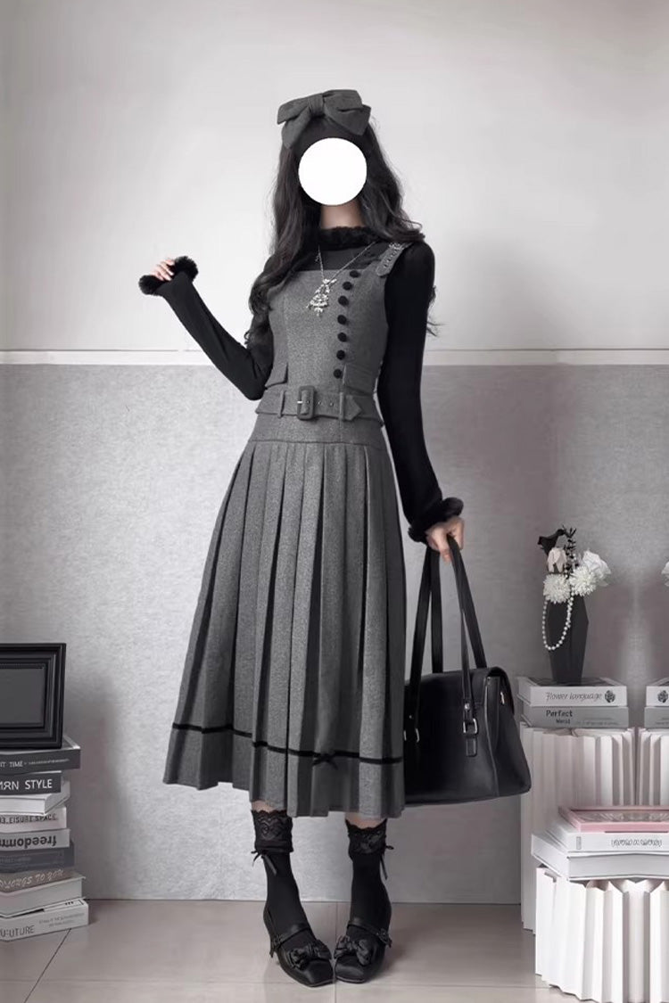 Ash Daily Elegant JSK with Graceful Ruffle Details