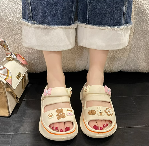 Kawaii Home Wear Bunny and Bear Sandals ON873 MK Kawaii Store