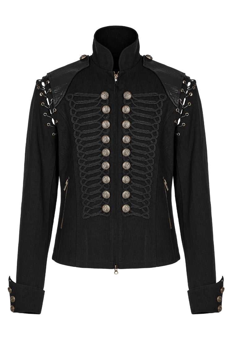 Coal Retro Button Double-Breasted Steampunk Coat for Men