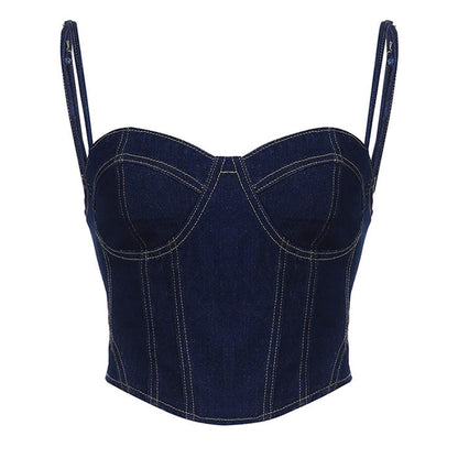 Y2K Chic Denim Corset