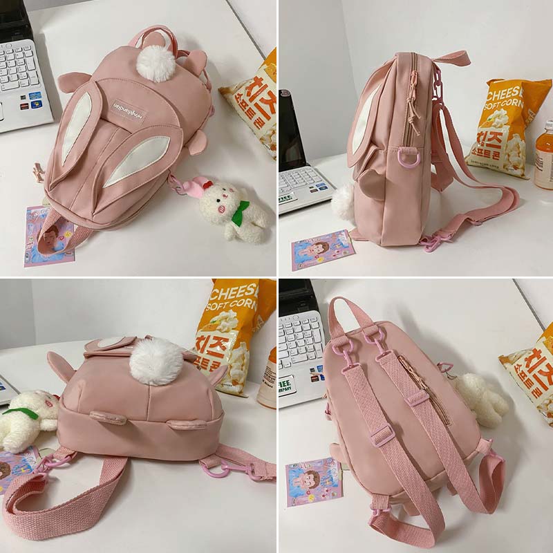 Cute Cartoon Bunny Ears Backpack