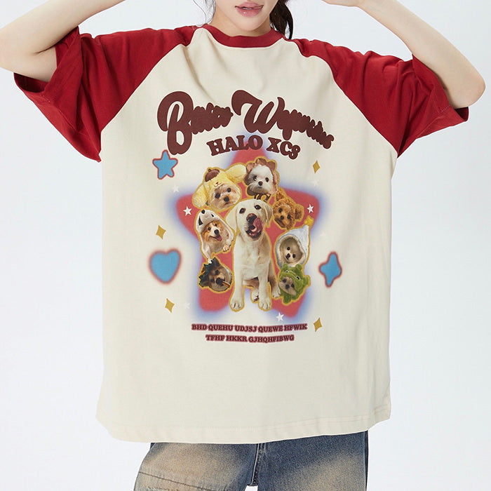 Puppy Oversized Graphic Tee