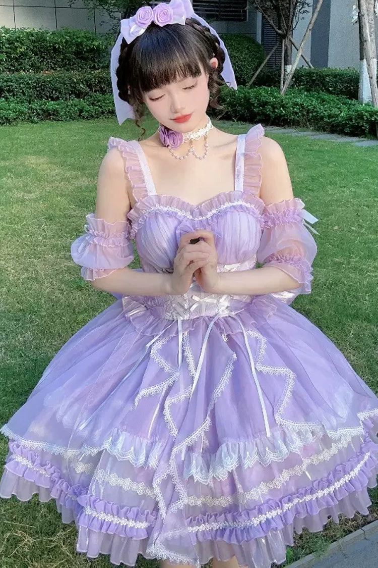Glaze Fantasy JSK Dress with Ruffled Bodice - 5 Colors