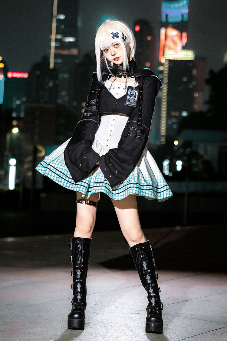 Print Future Suit Gothic Cool Lolita Dress
