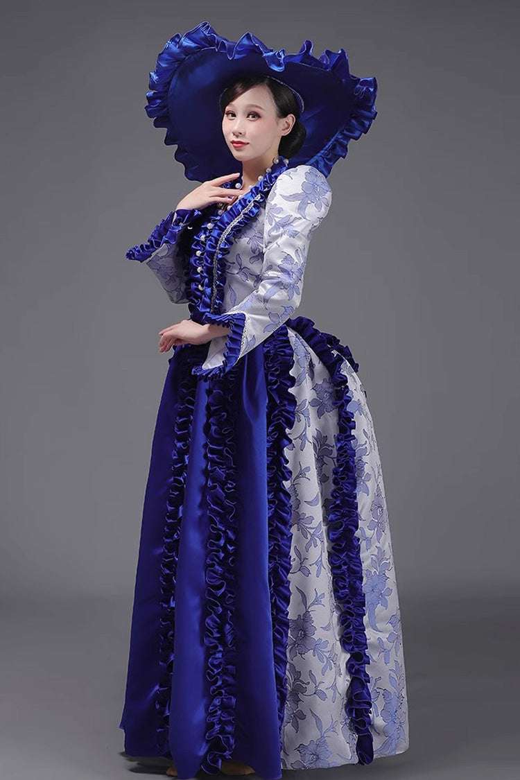 Victorian Princess Gown with Long Sleeves - Elegant