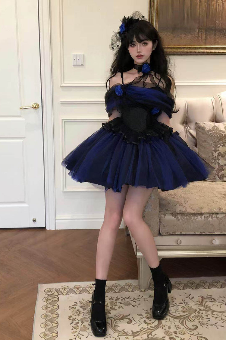 Off Shoulder Ruffled Lace Gothic Lolita Dress