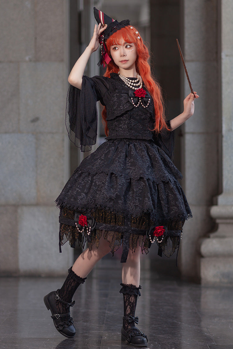 Apprentice Witch Gothic Lace Skirt
