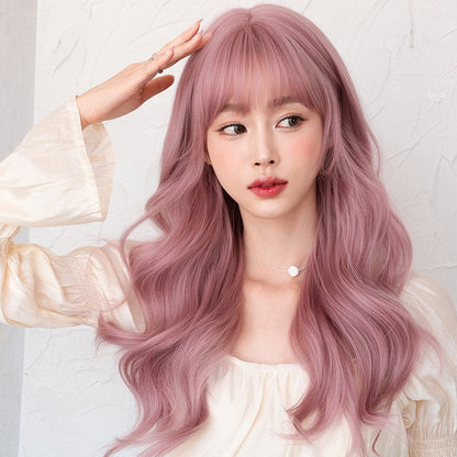 Pink Lolita Natural Long Big Wavy Wig