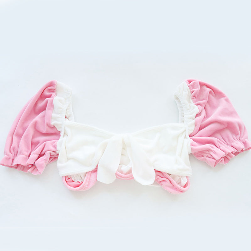 Pink Sweet Bow Knot Maid Lingerie Set