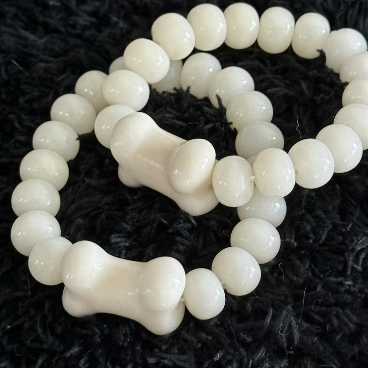 Bone-shaped Beaded Bracelet