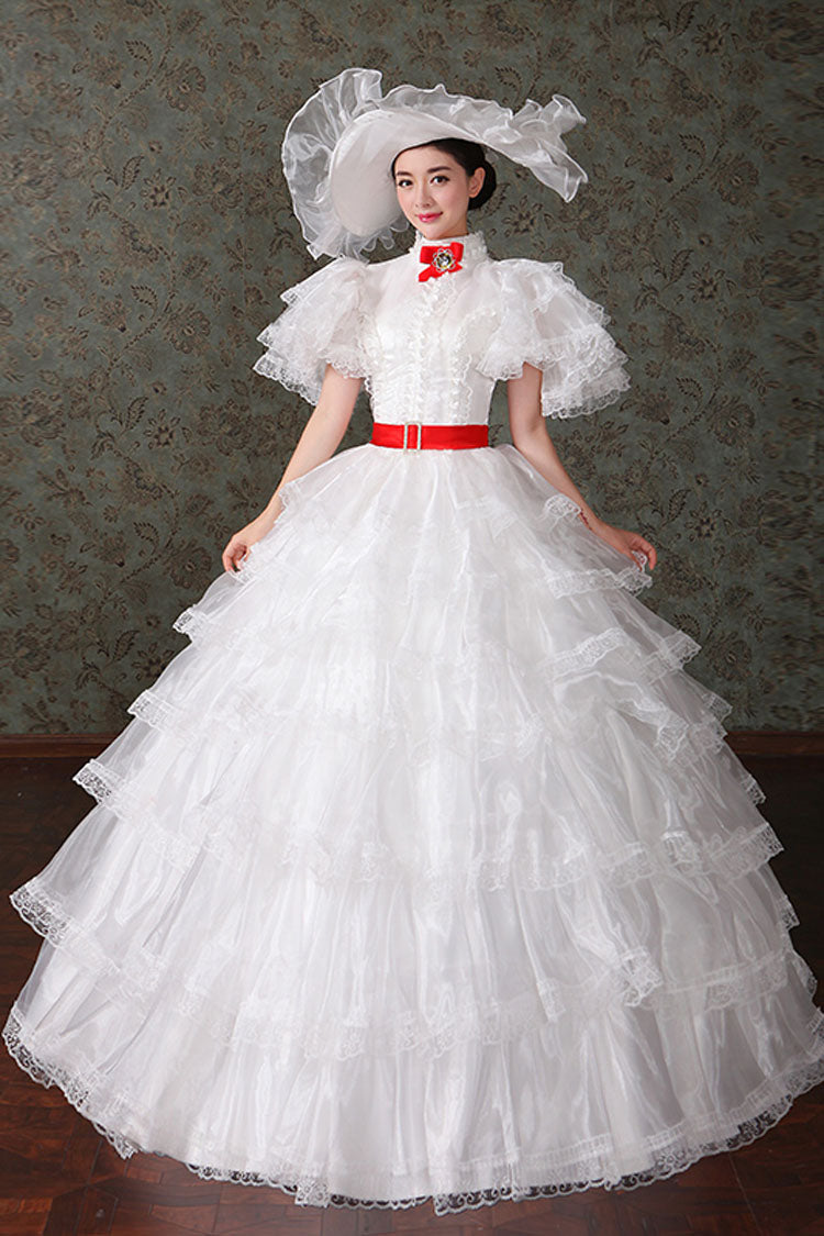 High Waisted Multi-Layer Court Dress - Victorian Lolita Style