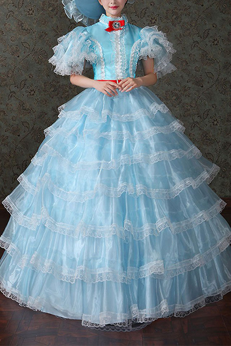 High Waisted Multi-Layer Court Dress - Victorian Lolita Style