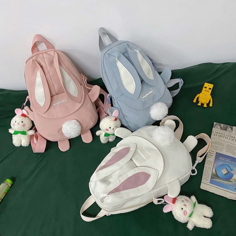 Cute Cartoon Bunny Ears Backpack