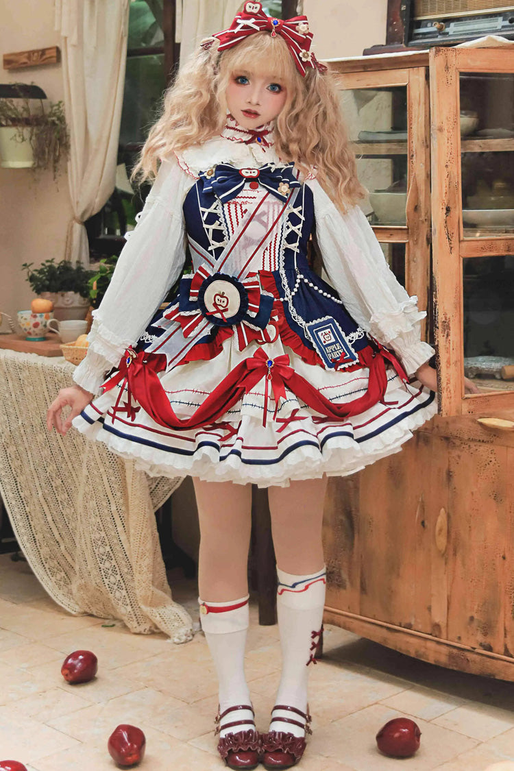 Witch Gina Ruffled Bow Sweet Princess Dress Set