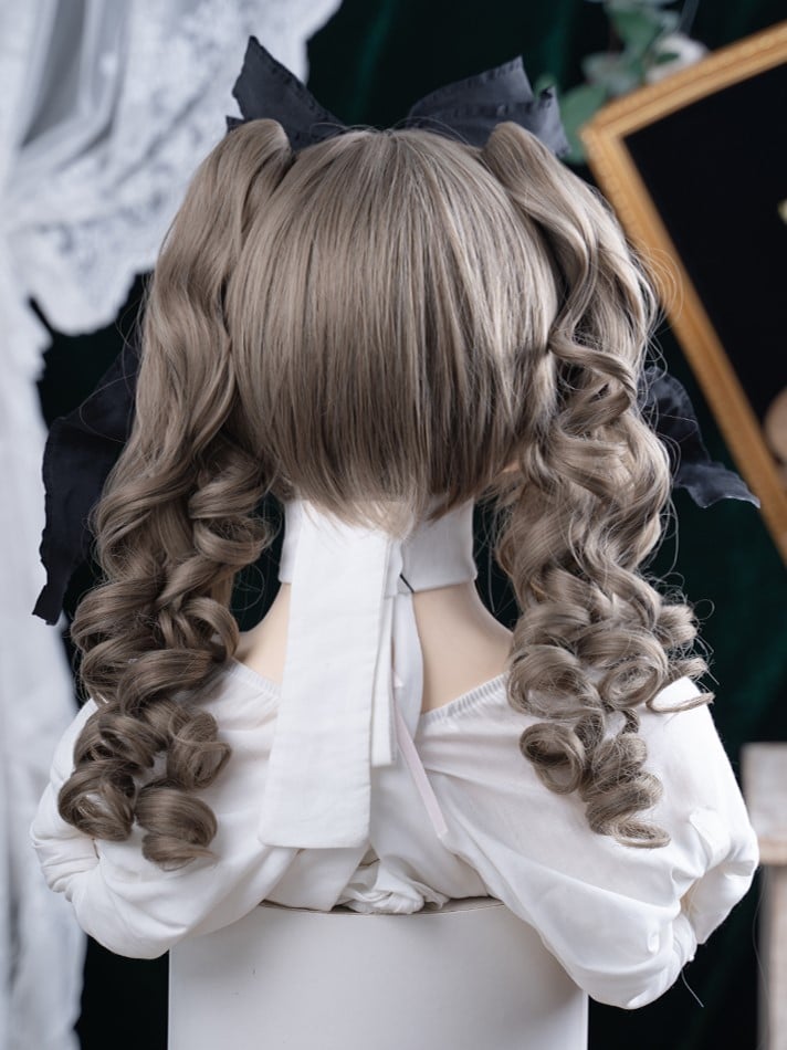 Long Claw Brown Clips Length Wig Double With Synthetic Ponytail 30CM