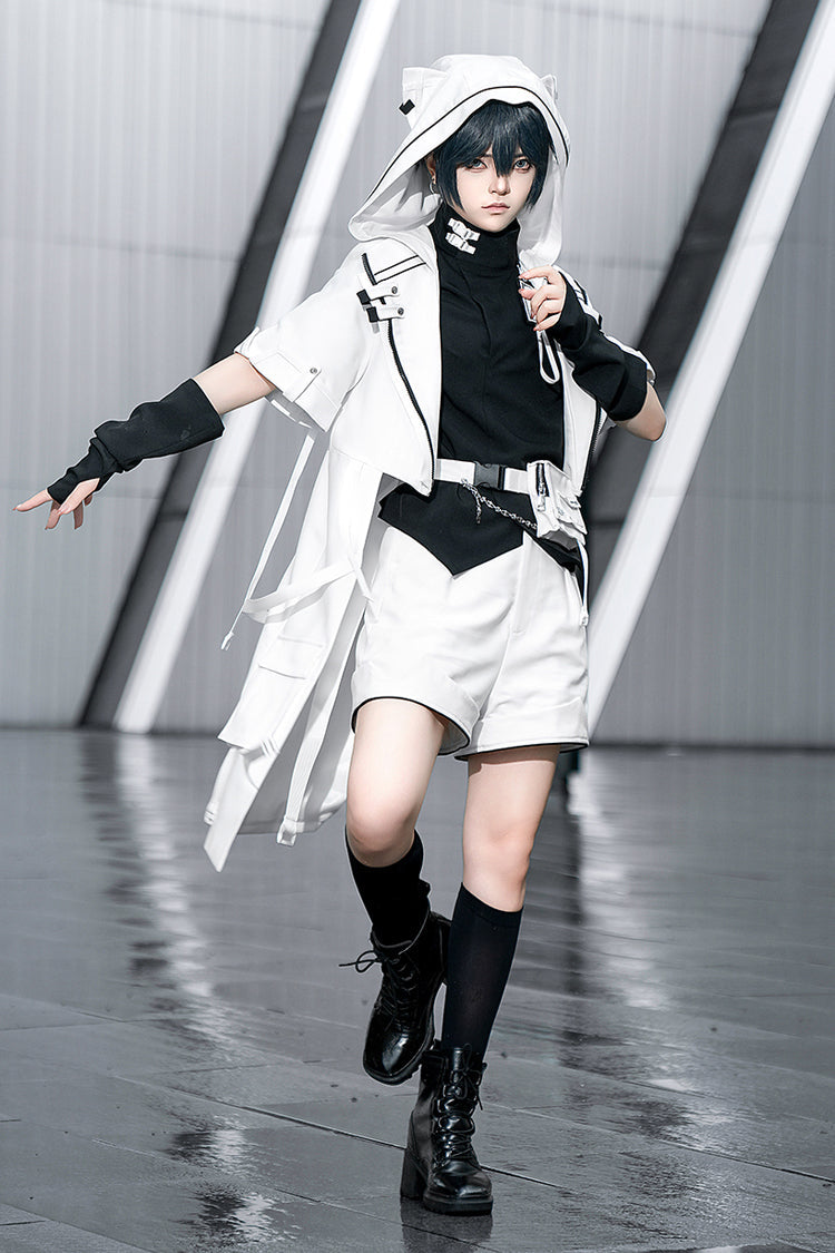 Ouji Fashion Prince Stand Collar Short Sleeve Lolita Blouse