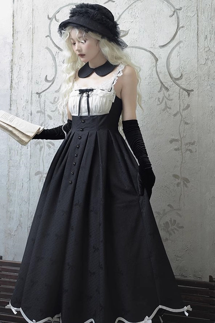 Long Sweet Princess Dress with Elegant Swan Design