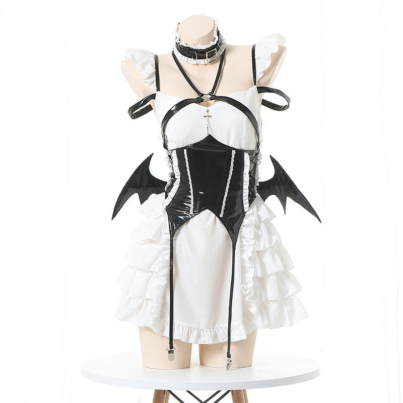 Cosplay Devil Wings Splice Lolita Maid Dress