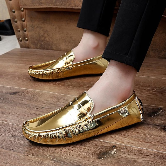 Penny Leather PU Slip-Ons Loafers Driving Men's