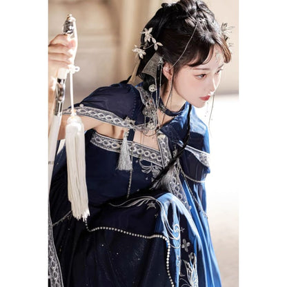 Elegant Starlight Assasin Dress - Modern Hanfu