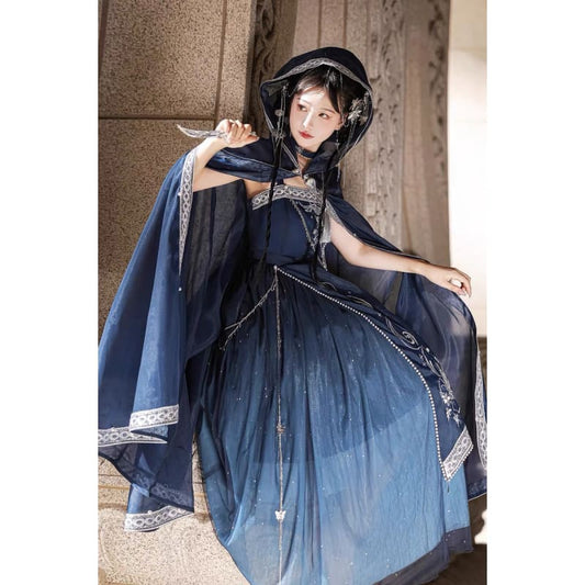 Elegant Starlight Assasin Dress - Modern Hanfu