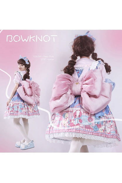 Big Pink Bowknot Lolita Backpack