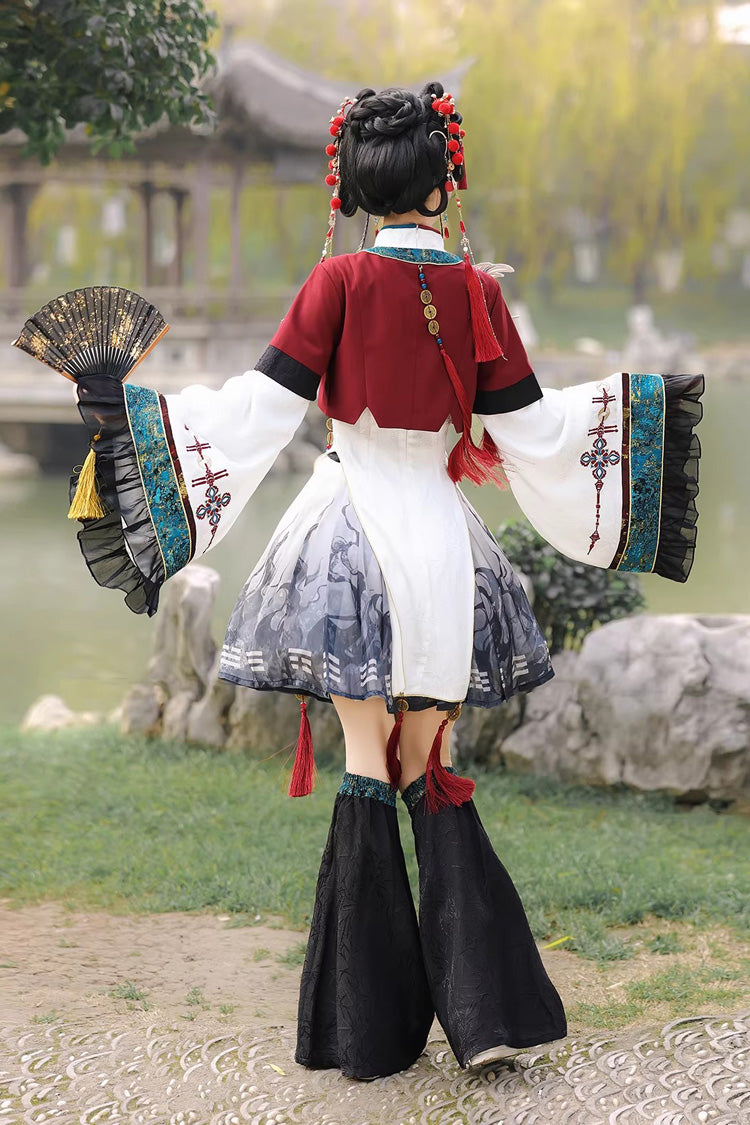 Elegant Chinese Style Lolita Dress with Stand Collar