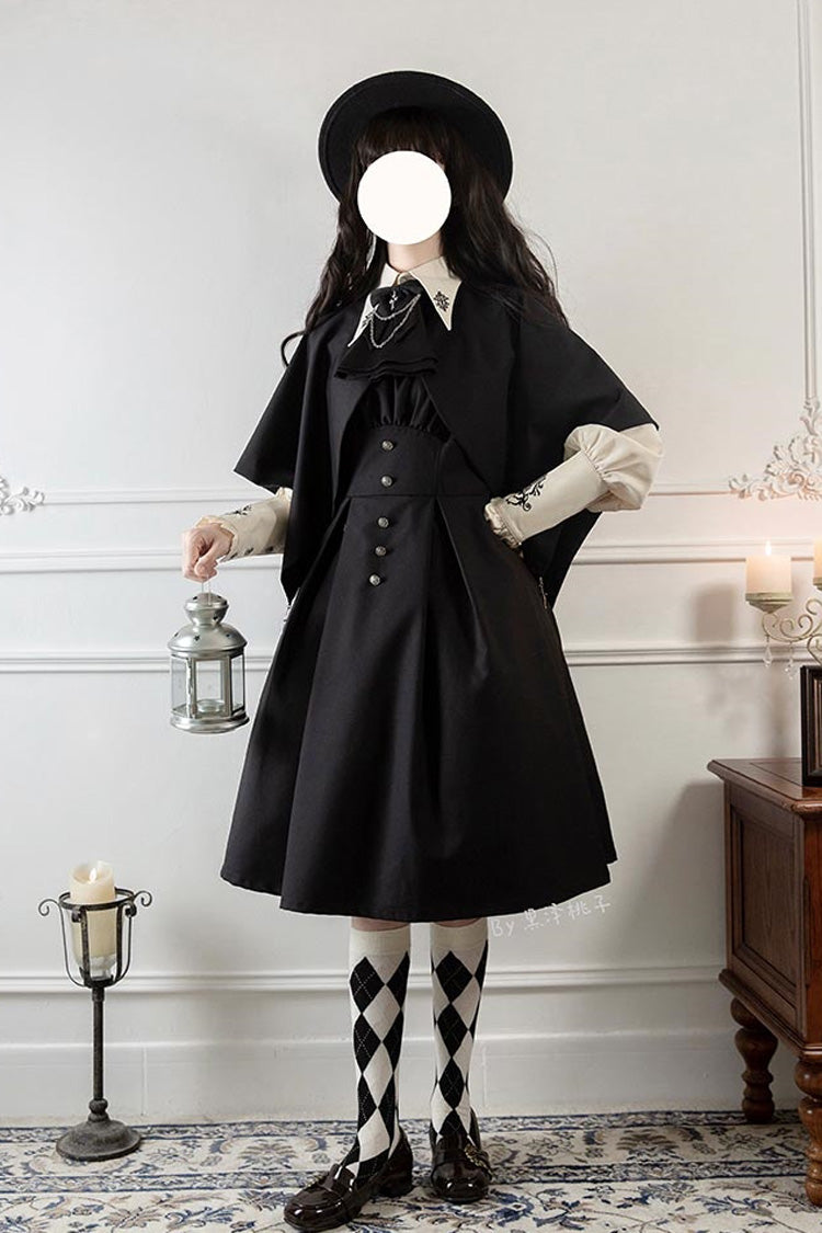 Night Raven Magic Metal buttons Gothic Lolita Dress