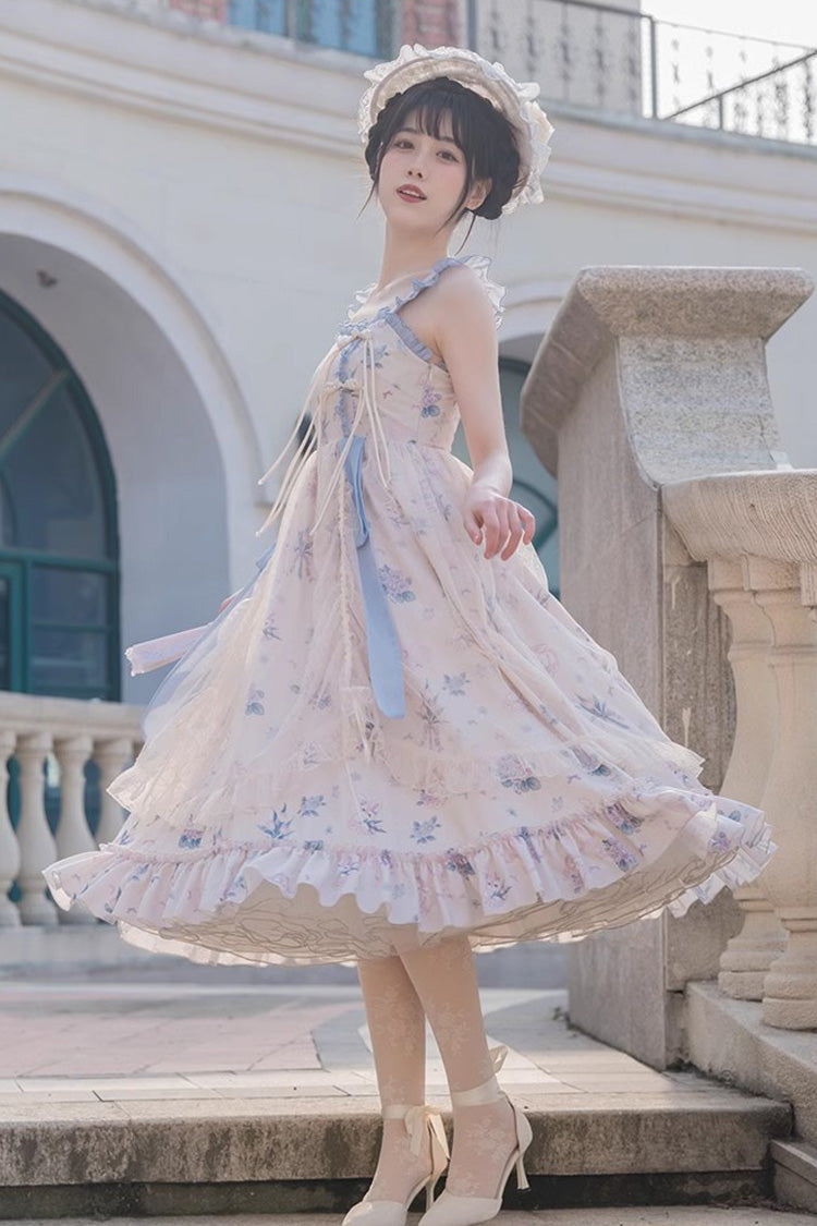 Chinese Floral Print Elegant Sweet Lolita Dress