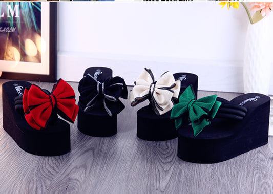 4 Colors Cute Platform Bow Sandals ON883 MK Kawaii Store