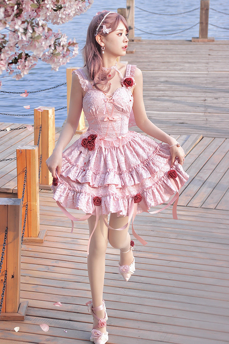 Weeping Rose Lace Ballet Skirt Set