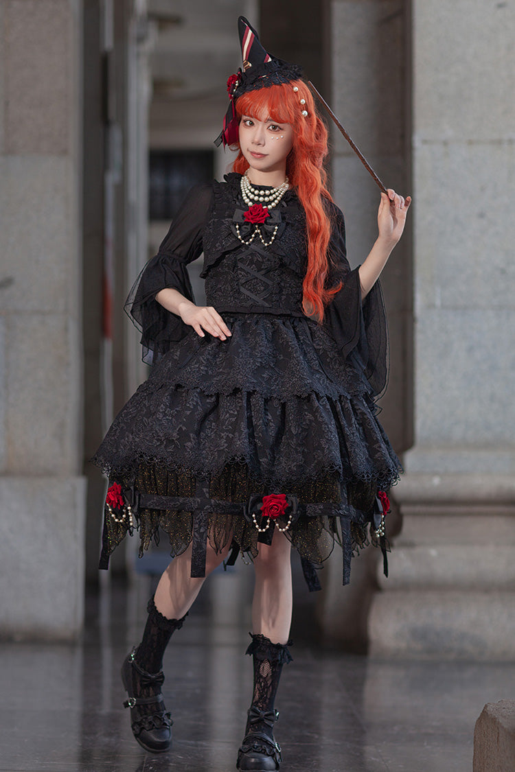 Apprentice Witch Gothic Lace Skirt