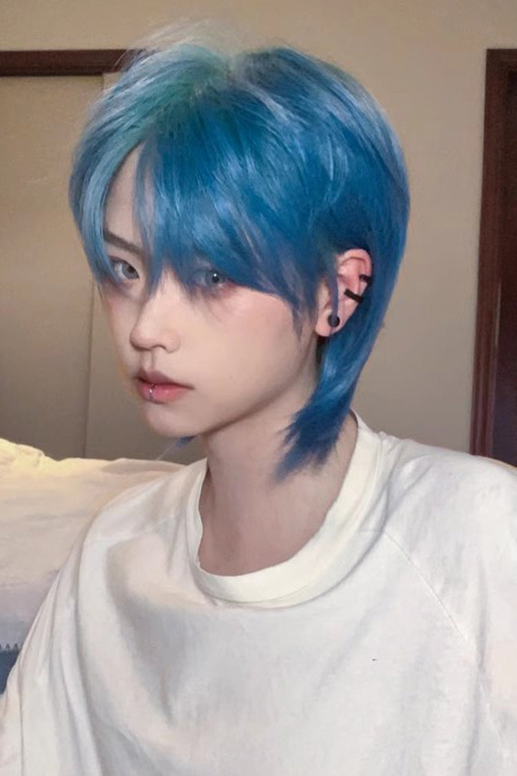Gradient Short Hair Ouji Wig - Natural Medium Cut