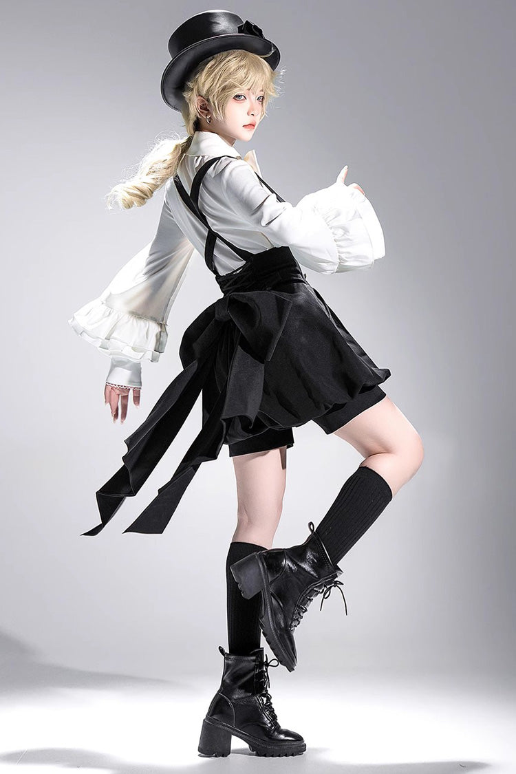 Ivory Vintage Long-Sleeve Dapper Prince Ouji Blouse