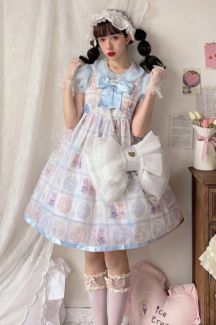 Big White Bowknot Lolita Backpack