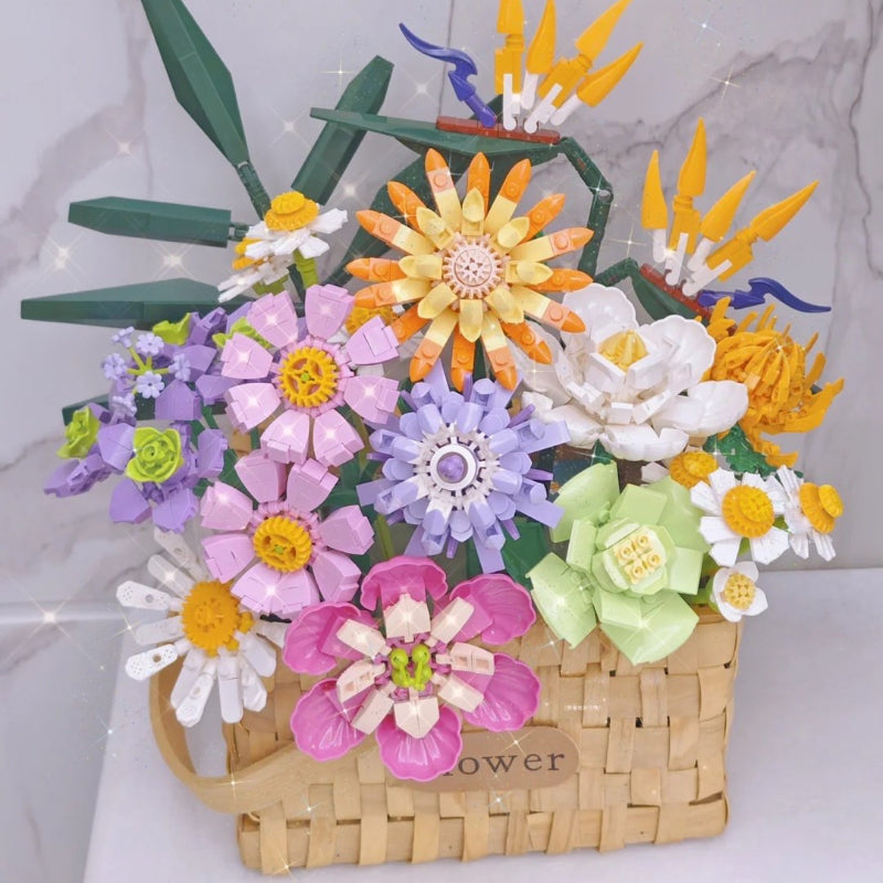 DIY Handmade Building Block Bouquet - Kimi MK Kawaii Store