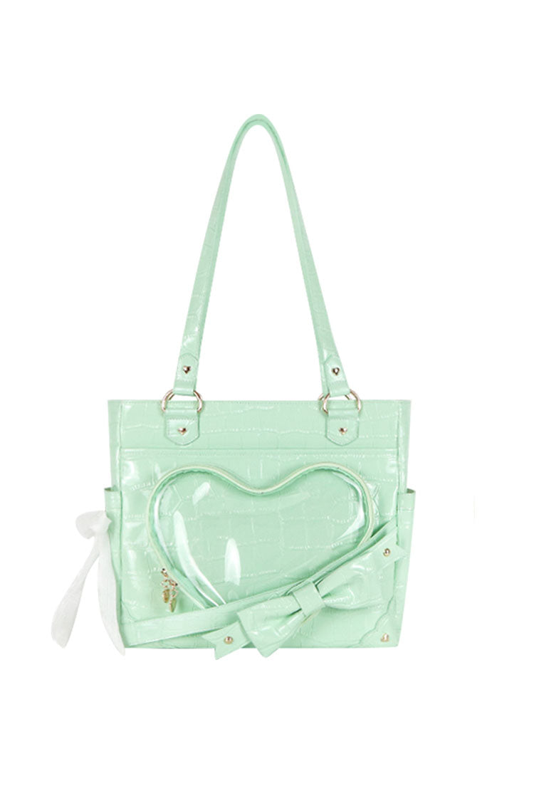 Transparent Love Bowknot Shoulder Bag