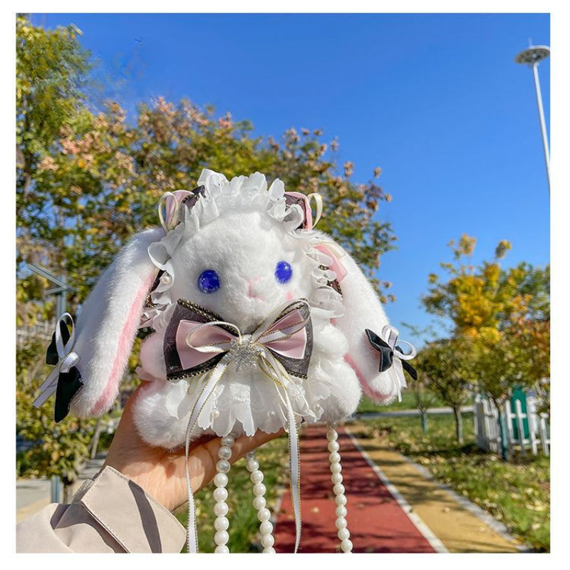 Lolita Rabbit Flower Bow Plush Doll