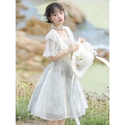 Fairy White Princess Dress - Modern Hanfu