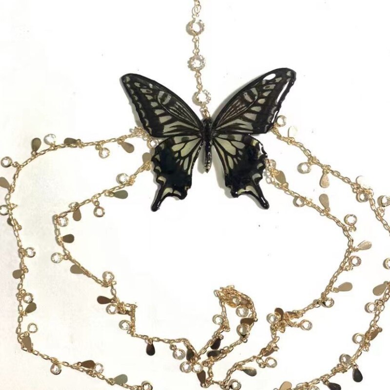 Gothic Butterfly Thigh Chain MK Kawaii Store