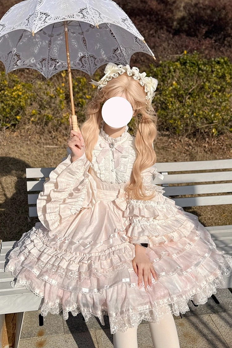 Soloist Doll Asymmetric Dress with Hime Sleeves & Ruffles