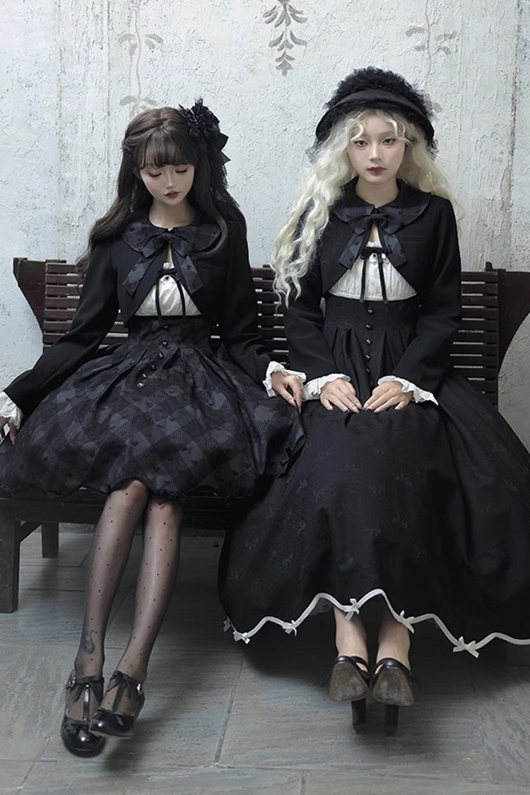 Short Plaid Princess Dress with Sweet Elegance