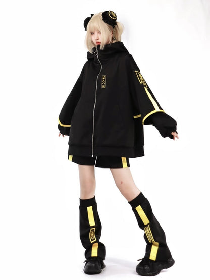 Luminous Cyberpunk Jirai Kei Jacket Sweatershirt