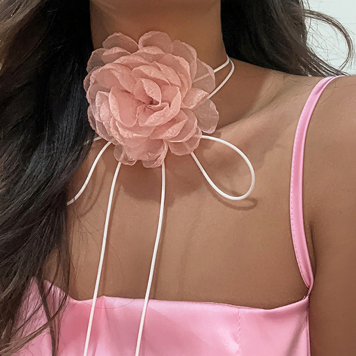 Flower Choker Necklace