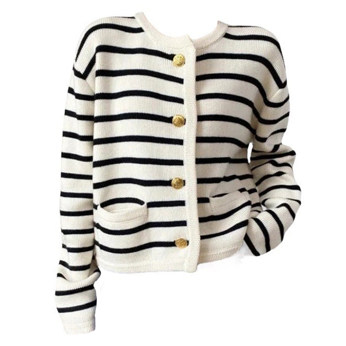 Soft Striped Cardigan