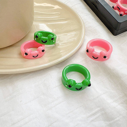 Frog Couple Rings Set