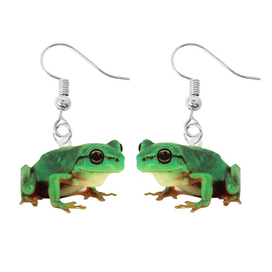 Frog Acrylic Earrings