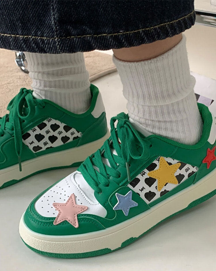 Star Dark Green Sneakers