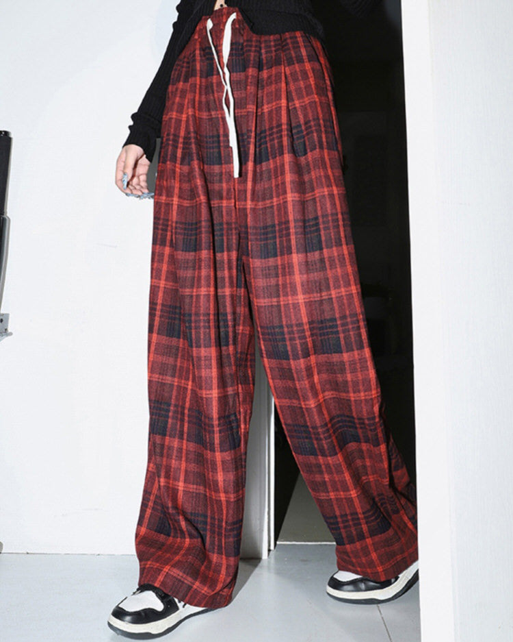 Vintage Red Plaid Pants